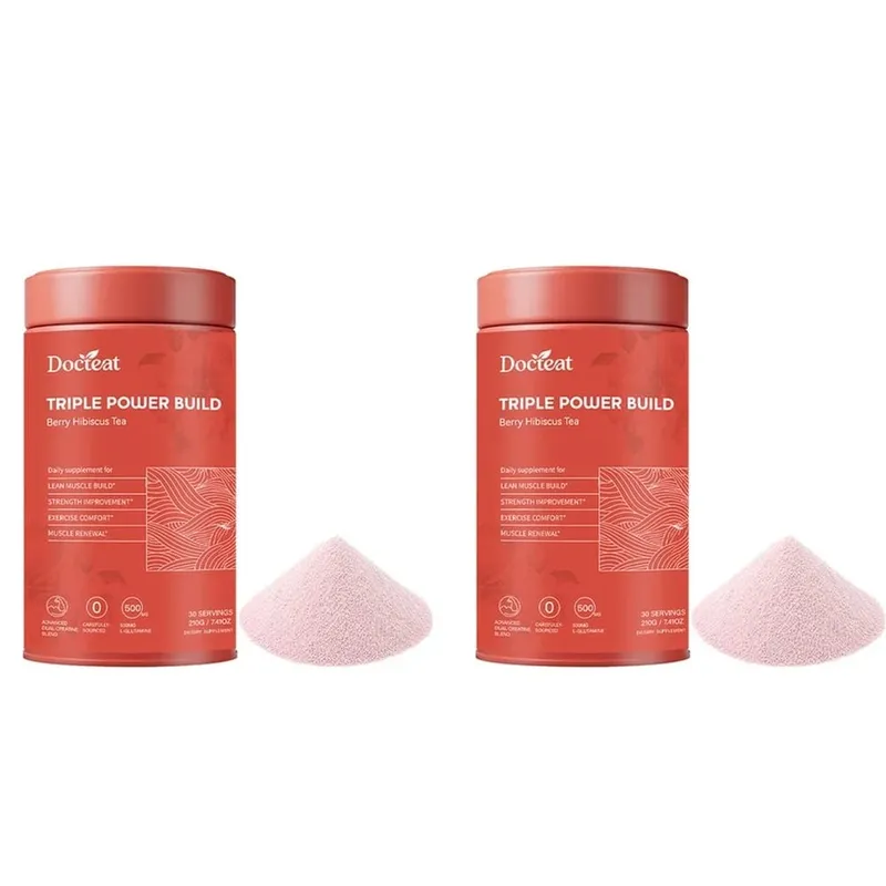 Docteat Triple Power Build Creatine Powder with Creatine HCL Creatine Monohydrate Electrolyte Hydration Blend 30 Servings