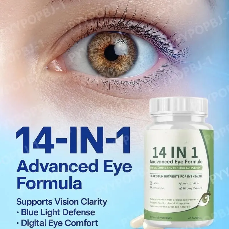 60 Count Eye Health Capsules with Lutein Zeaxanthin Daily Visual Comfort Support Eye Nutrition Supplement