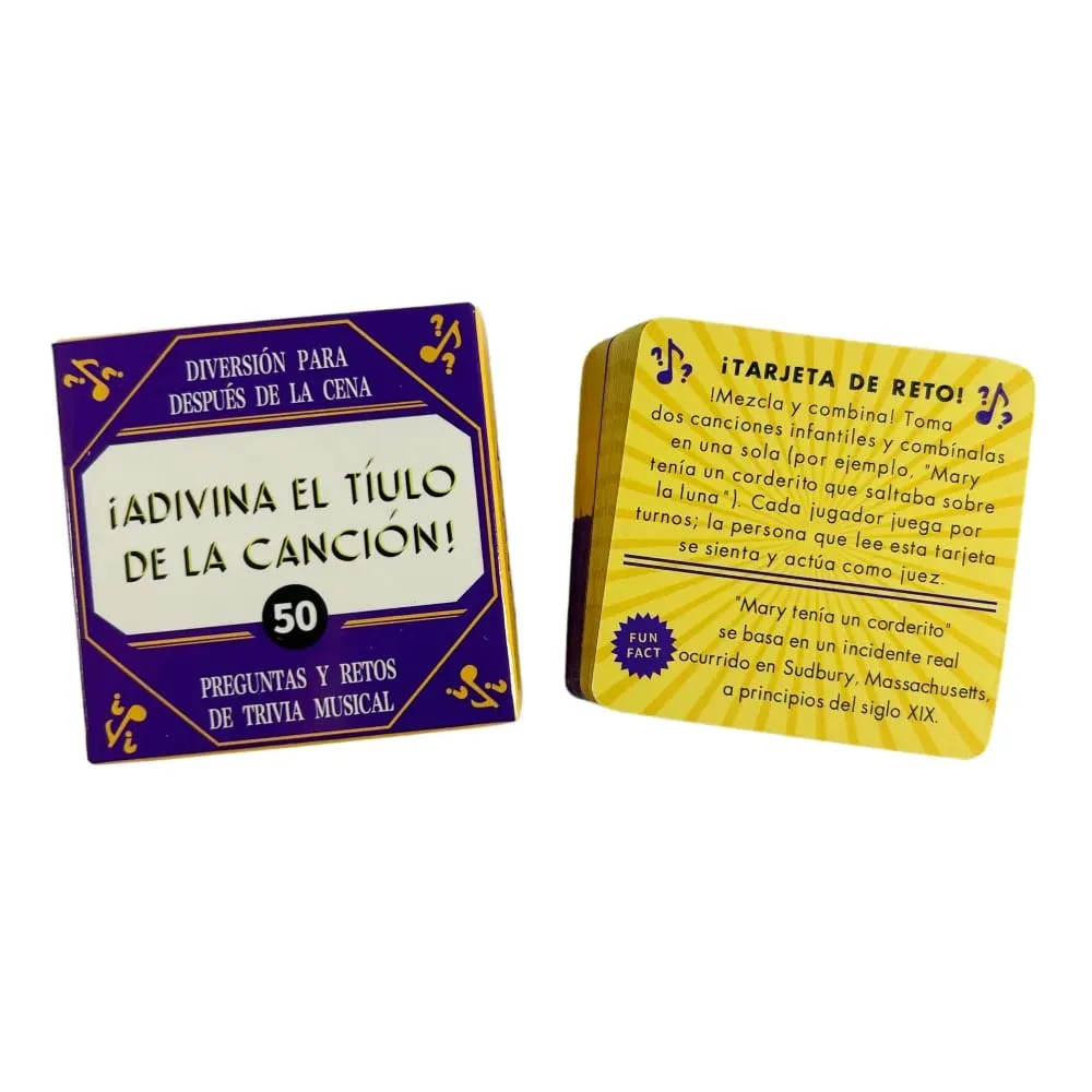Mini méretű angol vagy spanyol stílusok Mini Truth or Dare kártyajáték neve, amely jól behangolja ezt a szót Ez a játék a Party Play számára — image 3