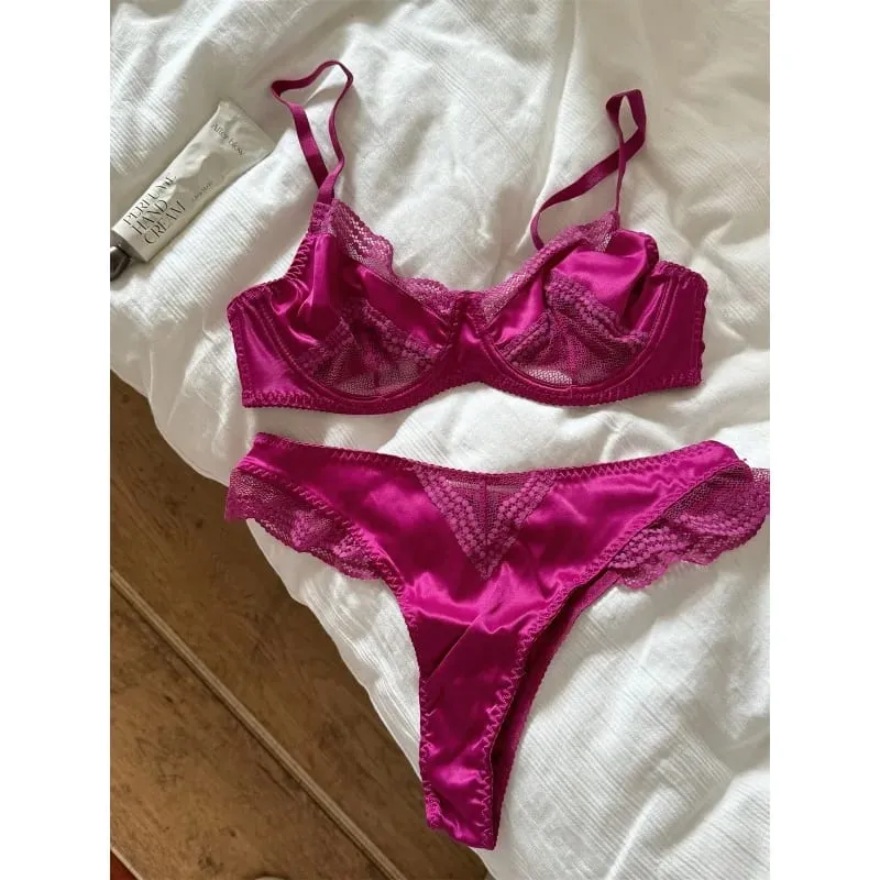 Lightweight French Embroidery Lace Push Up Bra for Summer Breathable Sexy Gathering Underwear Comfortable Fit for Women S-xl