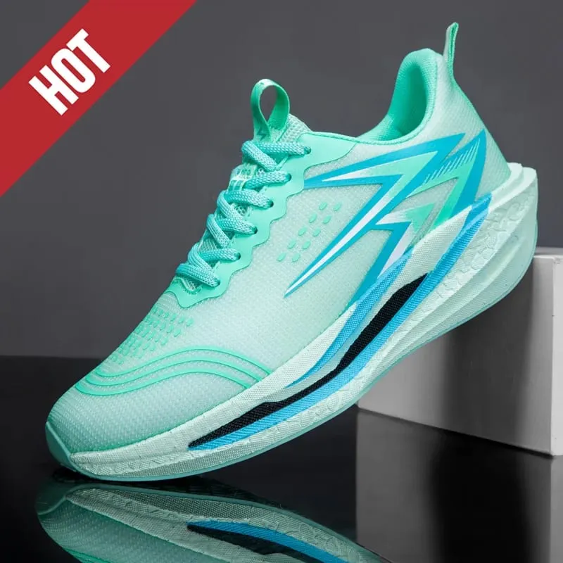 NEW Running Shoes Carbon Board Marathon Men Sports Breathable Lightweight Women's Comfortable Athletic Nonskid Sneakers Casual — image 4