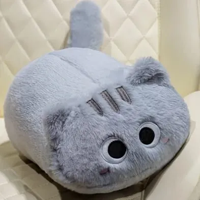 33cm Cat Plush Cushion Adorably Cat Stuffed Pillow Kawaii Throw Pillow Home Decor Toys Soft Sofa Cushion Creative Birthday Gift