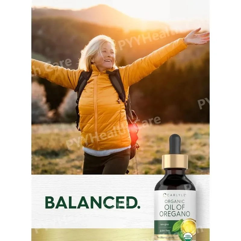 Organic Oil of Oregano Liquid Drops Vegan Herbal Supplement Daily Nutritional Support 60ml Per Bottle — image 5