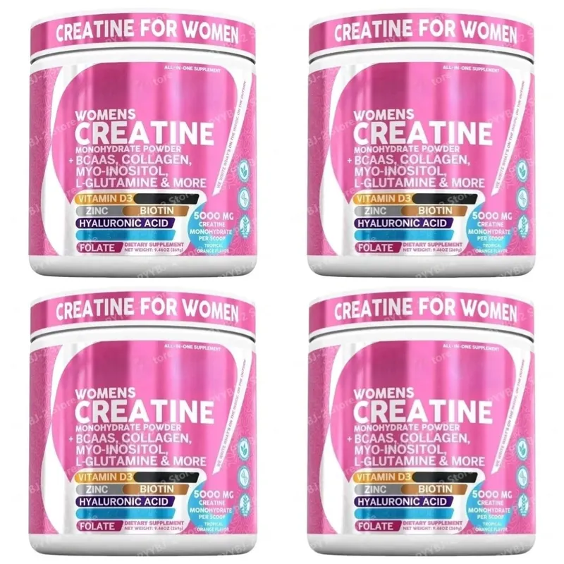 Women's Creatine Monohydrate Powder 5000mg Collagen BCAAs L-Glutamine For Muscle Energy & Beauty Support Formula Adult 269g — image 10