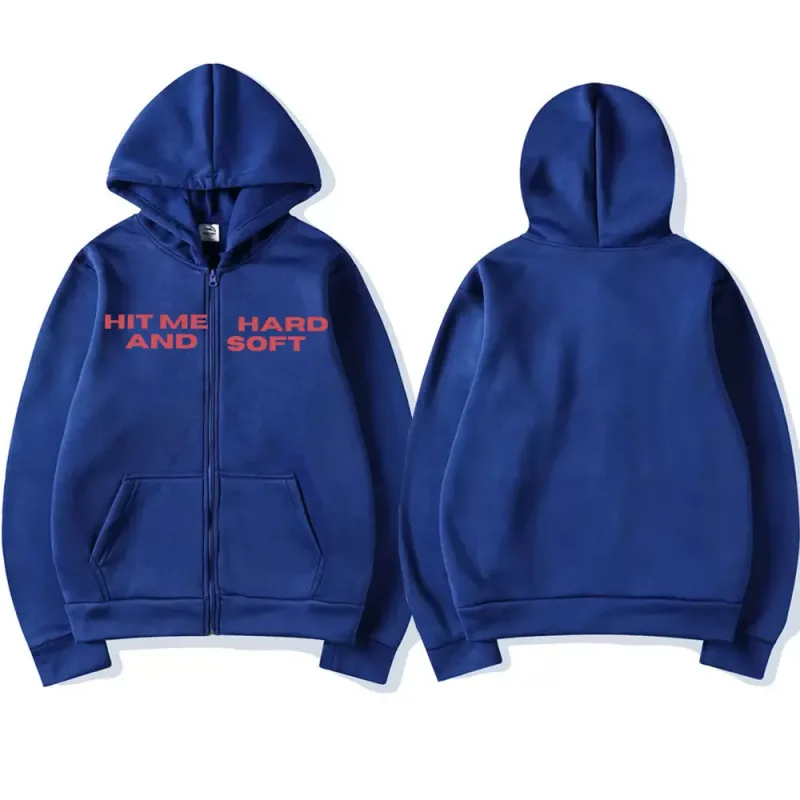 Hit Me Hard and Soft 2025 Tour Zipper Hoodies Fans Gift Men Women Clothing Pullovers Fashion Hip Hop Zip Up Sweatshirts Jackets