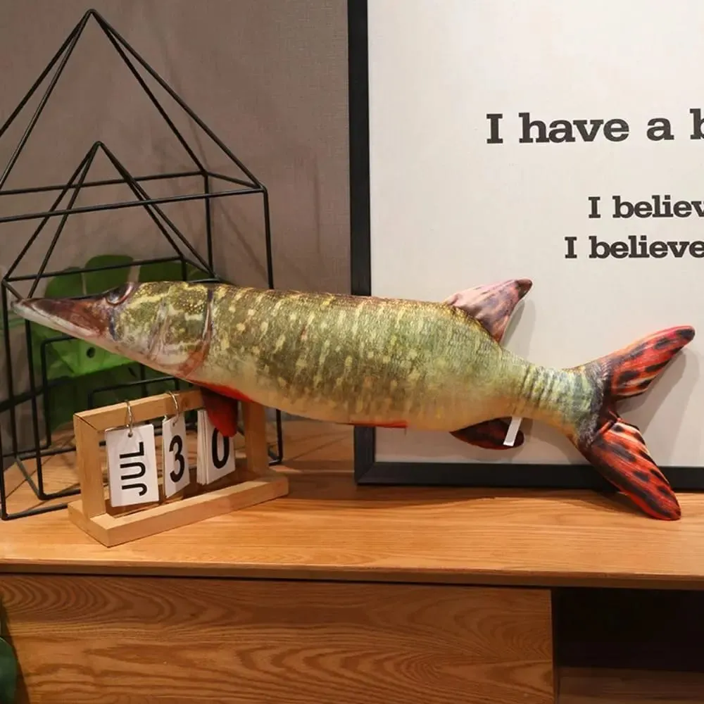 Sofa Cushion Perch Simulation Fish Pillow Grouper Stuffed Cartoon Fish Lovely Soft Fish Anime Pillow Bedroom — image 3