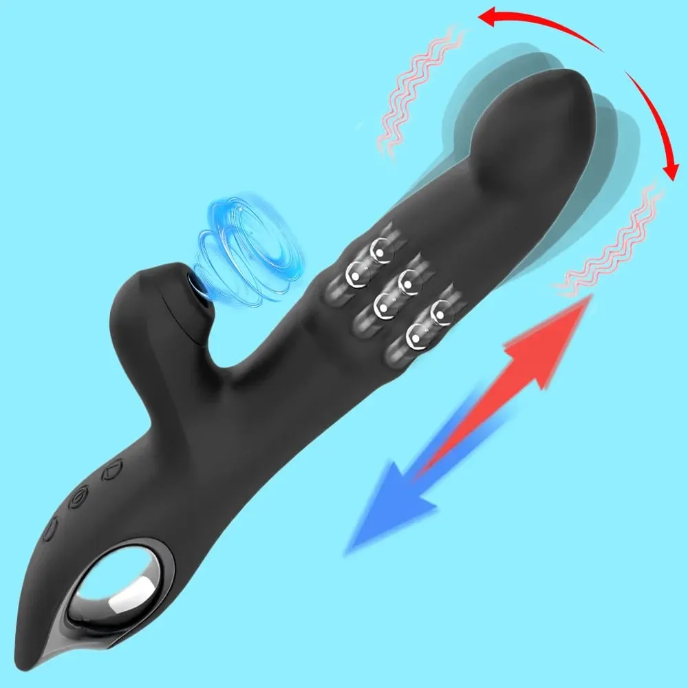 Female Clitoris Sucker Rabbit Vibrator Vibrating Sucking Swing Vagina G Spot Vibrator Masturbator Dildo Massager Adult Sex Toys — image 1