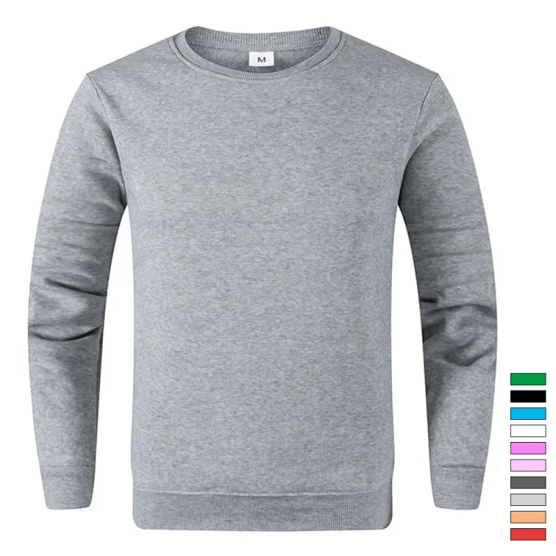 ผู้ชาย Basic Pullovers เสื้อลำลองสำหรับผู้ชายผู้หญิงสีทึบฤดูใบไม้ผลิฤดูใบไม้ร่วง Hoodie กีฬาเสื้อแขนยาว Techwear