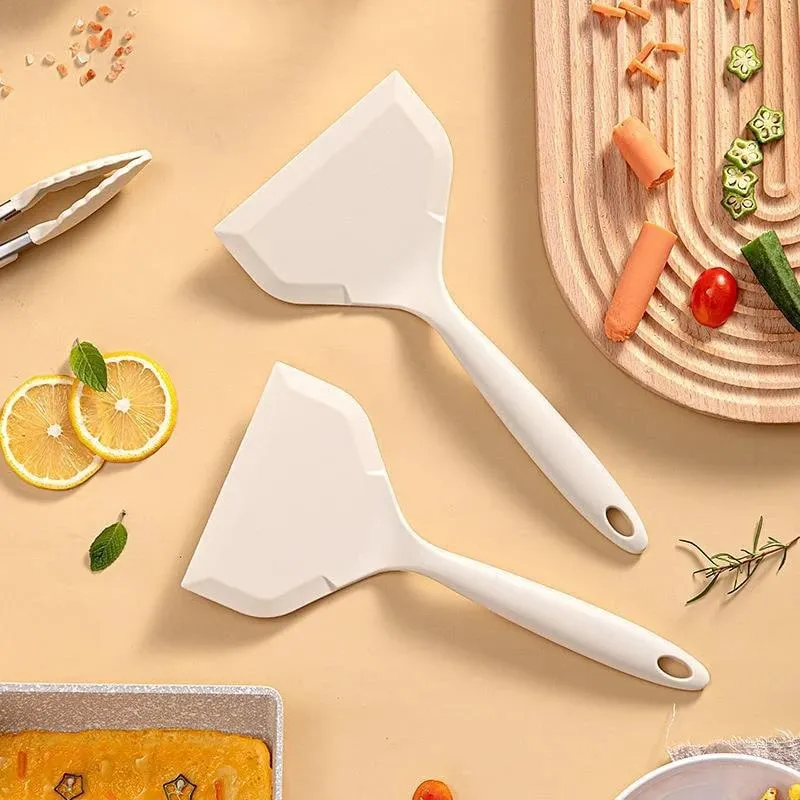 1pc Silicone Spatula Heat Resistant Spatula Household Food Grade Non-stick Kitchen Tool for Cooking Egg Fish Pancake CFQJ001 — image 4