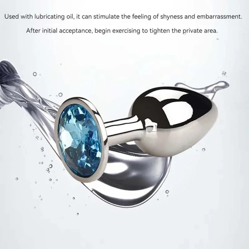 Stainless Steel round Butt Plug Anal Jewelry Stimulator Dildo for Couples Gay Sex Toys Adult Plug