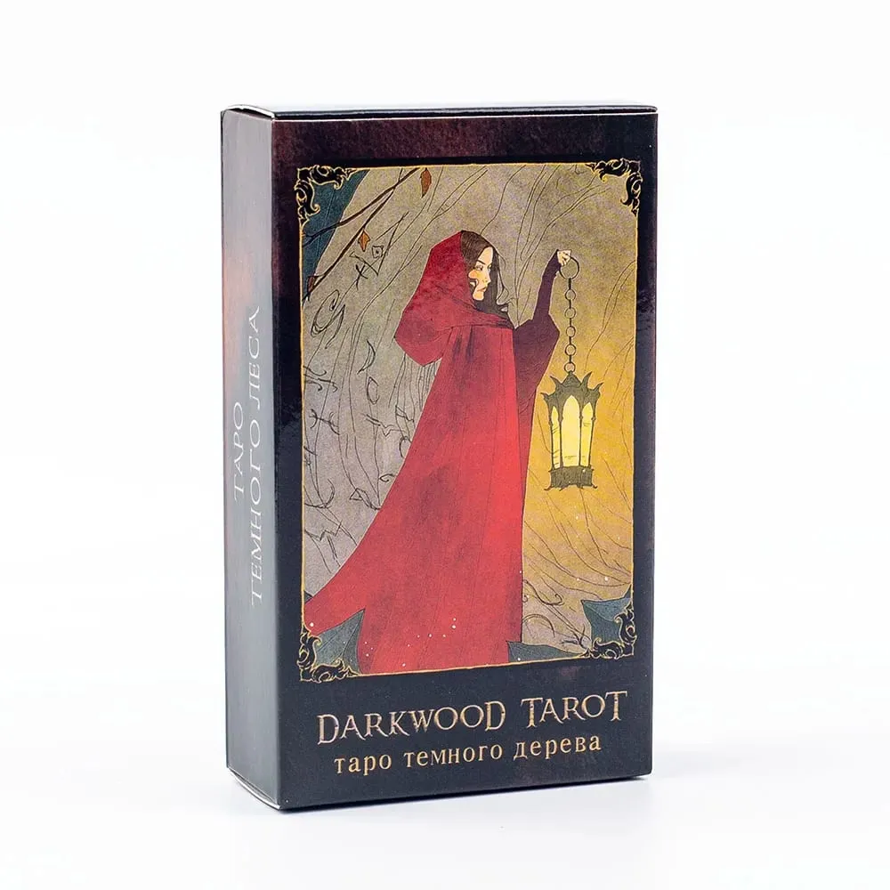 таро темного дерева Darkwood Tarot 78 Cards Deck Russian Visions Divination Edition Deck Board Playing Games 10.3x6CM