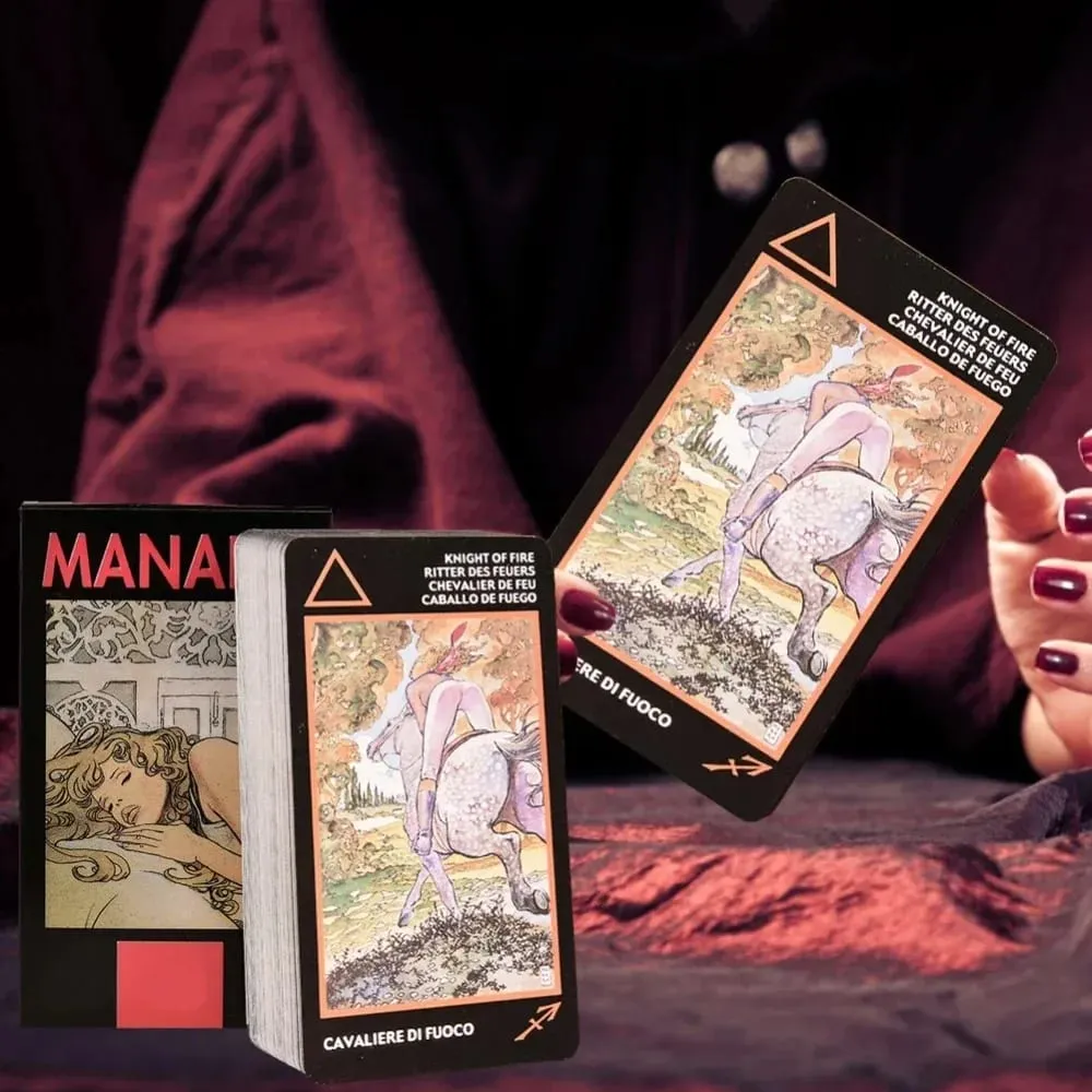 Manara Erotic Tarot Deck Art Illustrated Divination Oracle Cards For Tarot Readers Spiritual Reading And Personal Collection — image 5