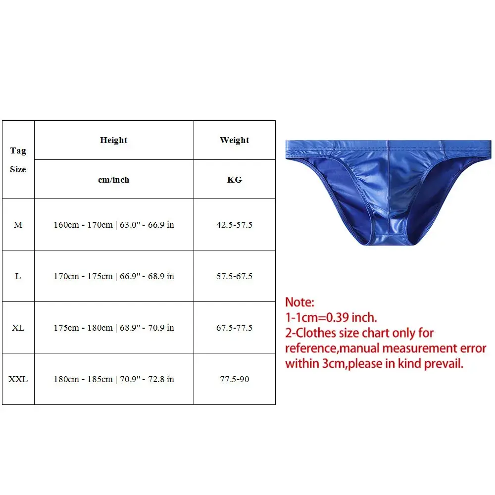 Waterproof Men Briefs Glossy Thong Silky Smooth Underpants Low-waist Men Underwear Waist Bulge Pouch Lingerie Panties Underpant — image 5