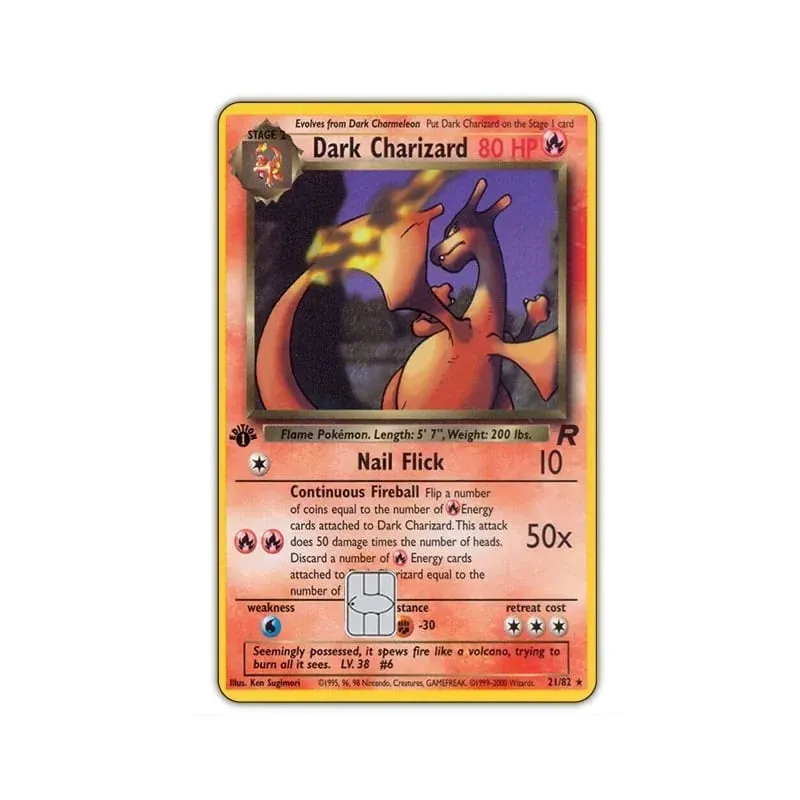 Credit Card Skin Sticker Anti-degaussing Anime Charizard Stickers for VISA JCB MasterCard and Other IC Cards — image 16