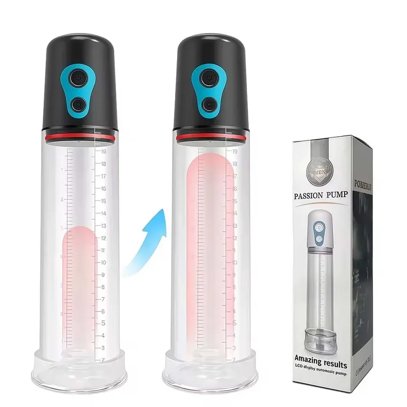 Automatic Electric Penis Pump Male Vacuum Suction Massager Delay Enlargement LED Display Masturbation Adult Sex Toys for Men