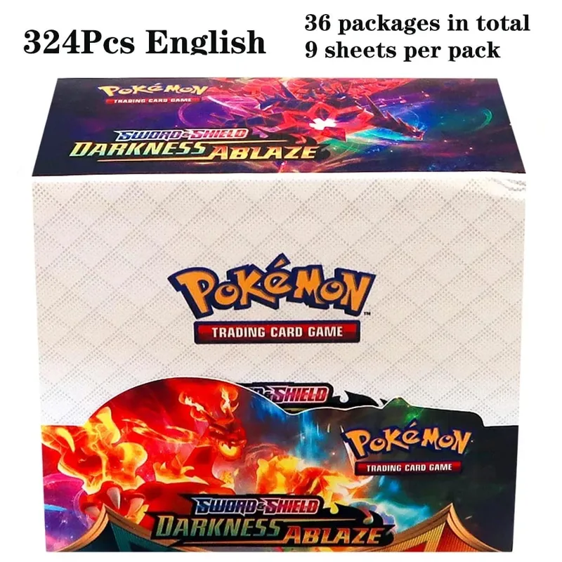 324Pcs Pokemon TCG: Sword & Shield Tempest Bonds Booster Box Trading Card Game Pokemon Card Kids Toys Board Game