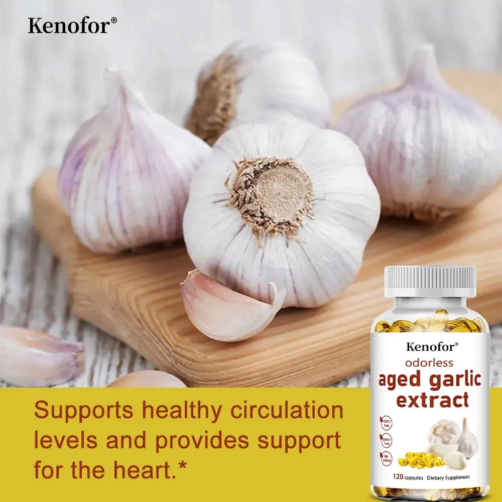 Aged Garlic Extract-odorless Supports Heart Health Supports Respiratory and Immune Health Cleansing and Detoxification