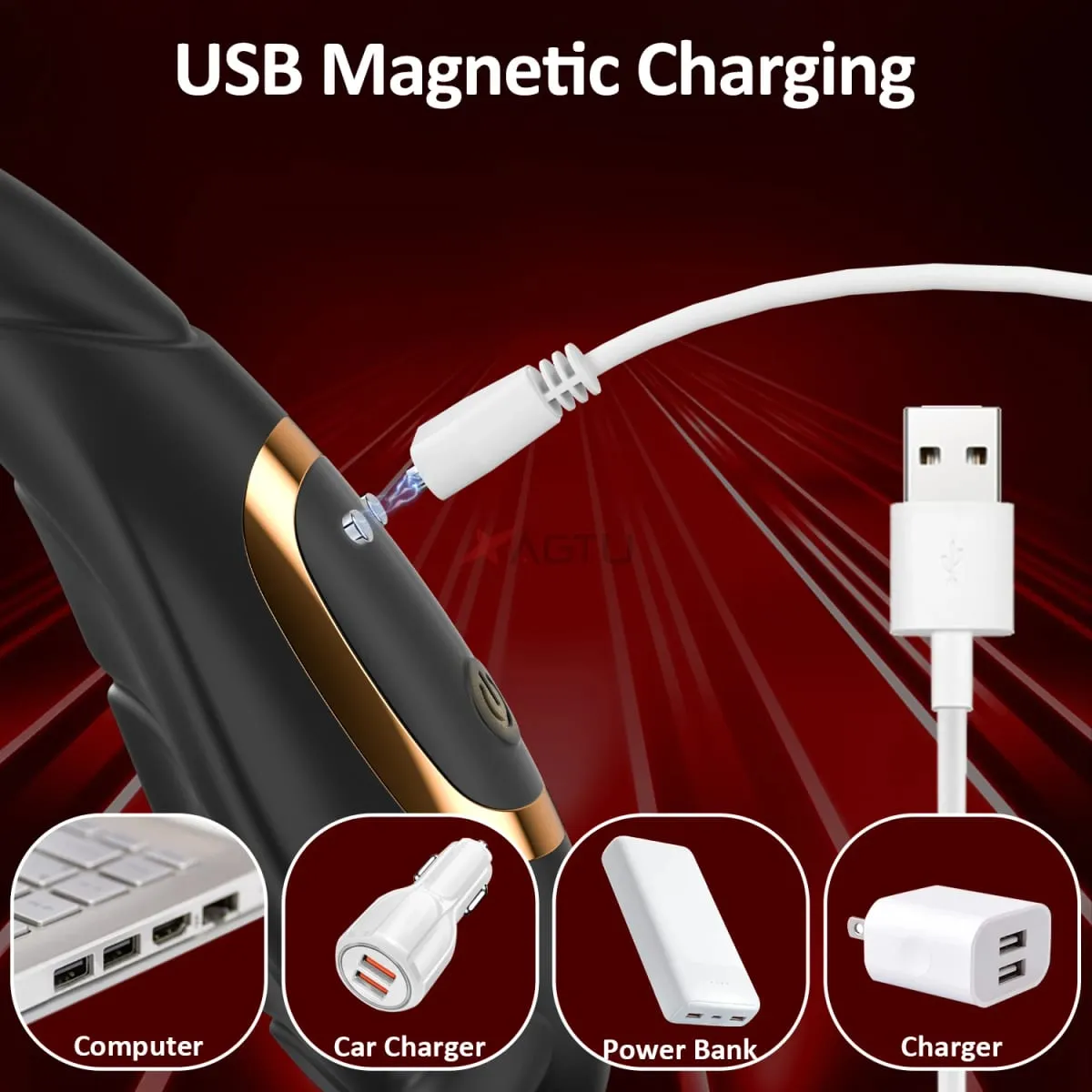 Vibrating Cock Ring Male Prostate Perineum Massager Vibrator Taint Stimulator Anal Butt Plug Sex Toys for Men Penis Ring — image 4