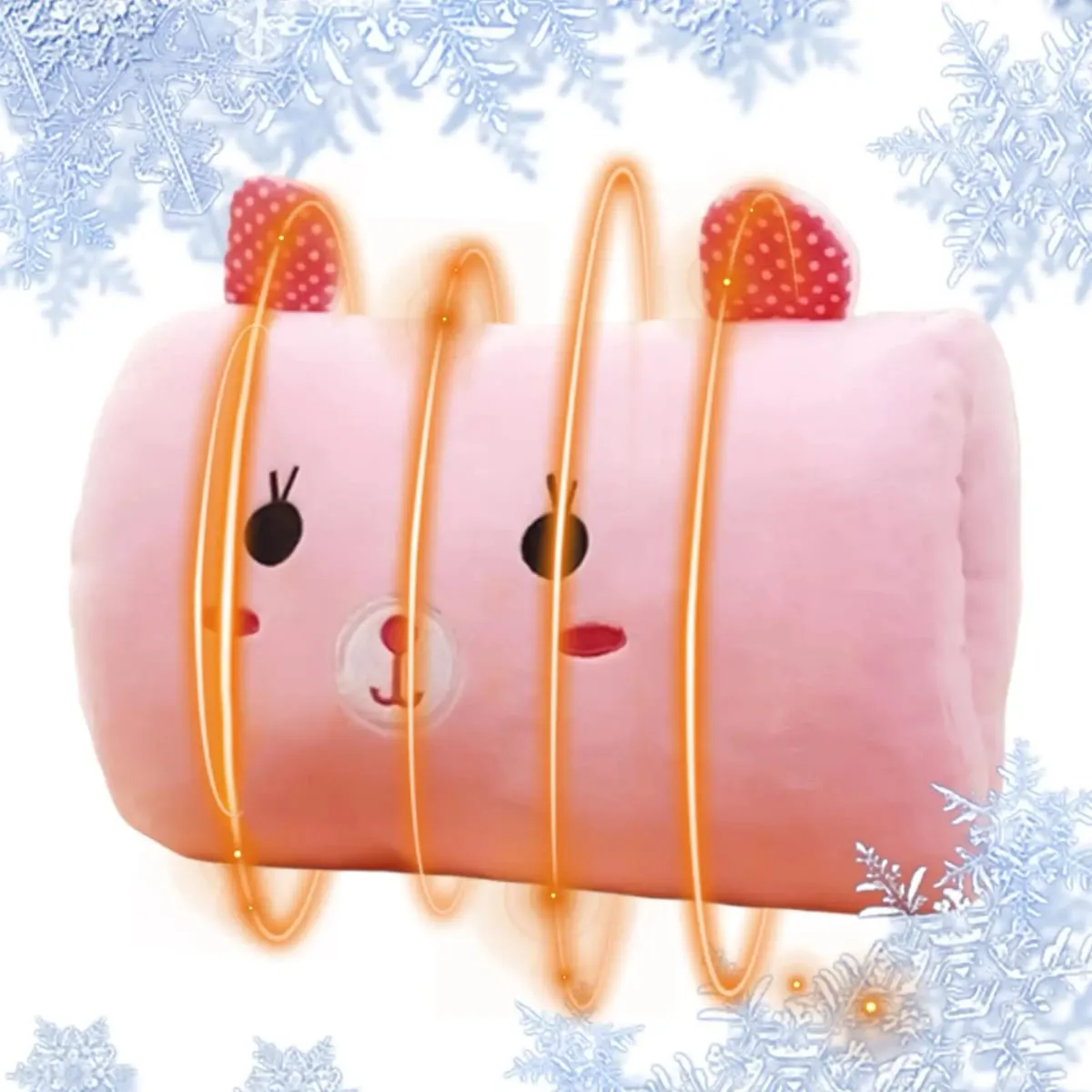 Creative Cushion Hand-Warming Plush Gift Plush Bunny Shape Hand Warmer Muff Throw Pillow For Kids Winter Travel Napping School