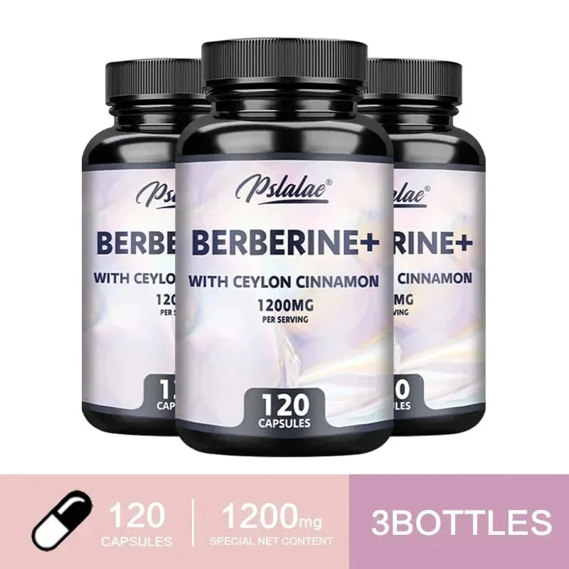 Berberine with Ceylon Cinnamon Capsules - Improve Digestion Supports Cellular Energy Metabolism Promotes Heart and Brain Health — image 11