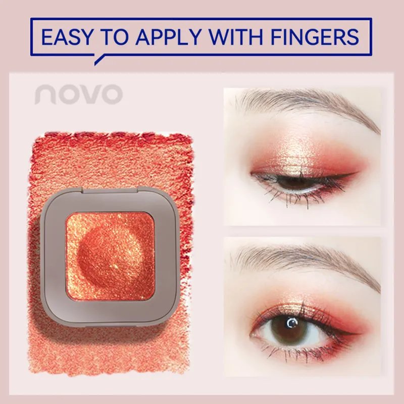 Keyboard Fingertips Cool Eye Shadow Makeup Paint Glitter Eye Shadow 3D Bare Metal Eye Shadow For Brightening Eye Makeup