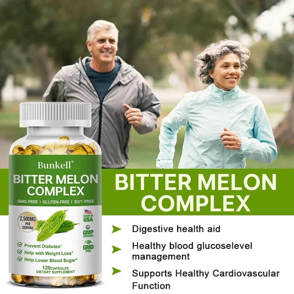 Bitter Melon Extract Capsules 2500mg Supports Blood Sugar Balance Glucose Metabolism Cardiovascular & Heart Health — image 7