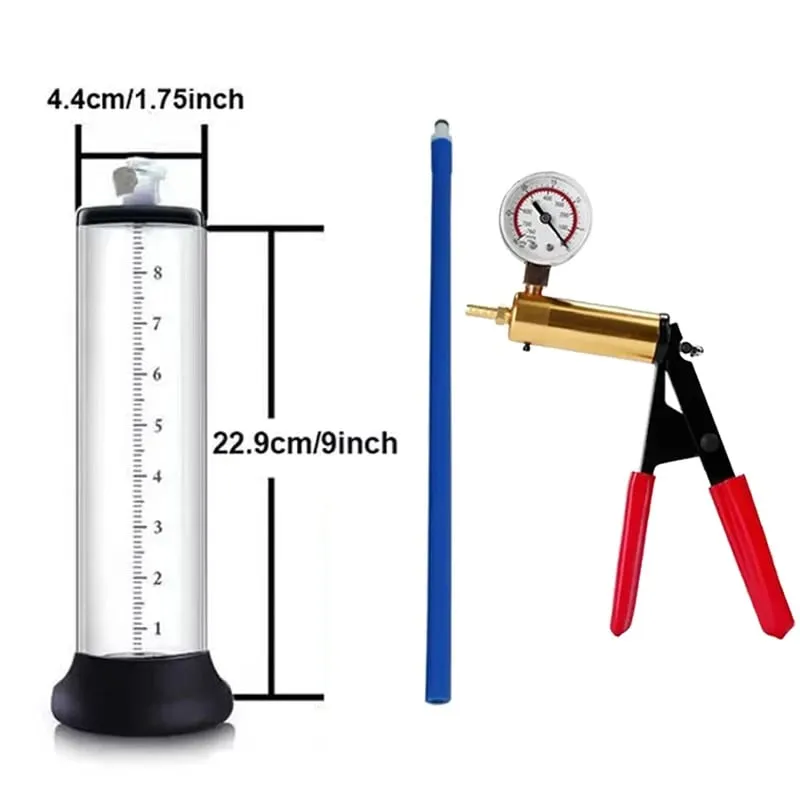 Male Penis Vacuum Pump Enlargement Acrylic Manual Sex Toys For Men Masturbation Penile Extender Trainer Delay Endurancer