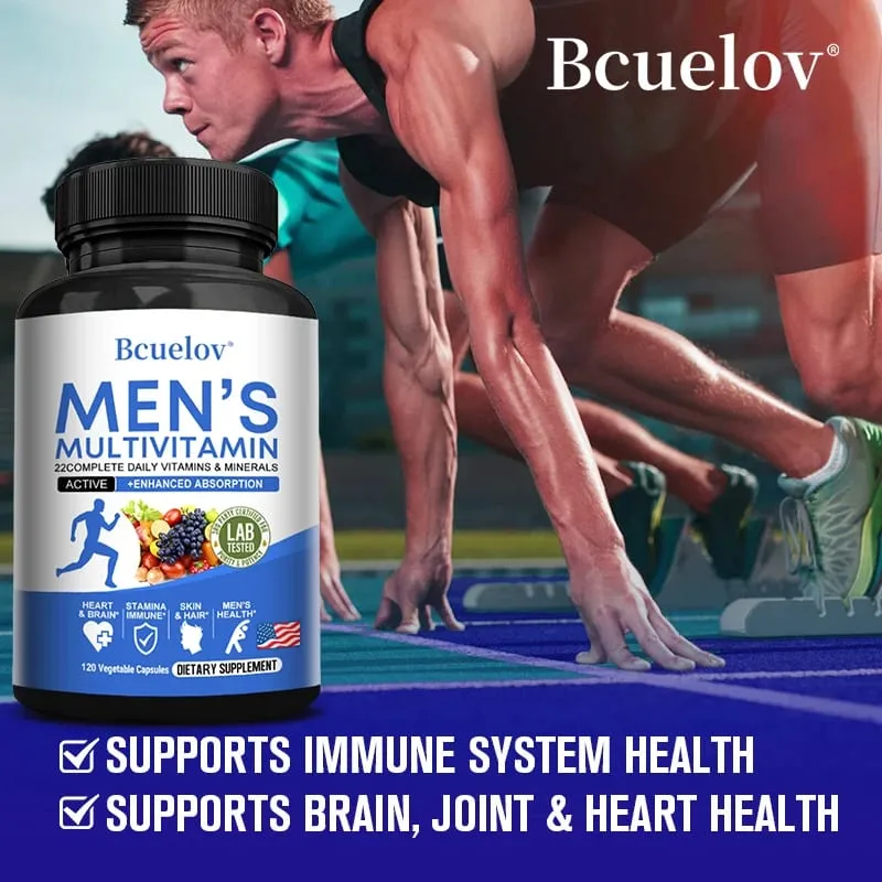 Tägliches Multivitamin für Männer – 22 Vitamine und Mineralien, veganes Nahrungsergänzungsmittel für Energie, Immunität, Verdauung, Haut und allgemeine Gesundheit — image 5