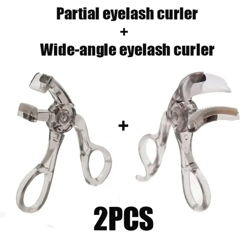 Dual-Type Eyelash Curler with Comb – Wide & Partial Clip Options Waterproof Long-Lasting Natural Curl Unisex Certified