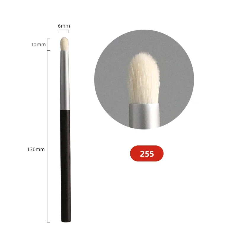 Ebony Handle Handmade Makeup Brushes 1pc Soft Saibikoho Goat Hair Face Powder Blush Eye Shadow Brush Professional Make Up Brush