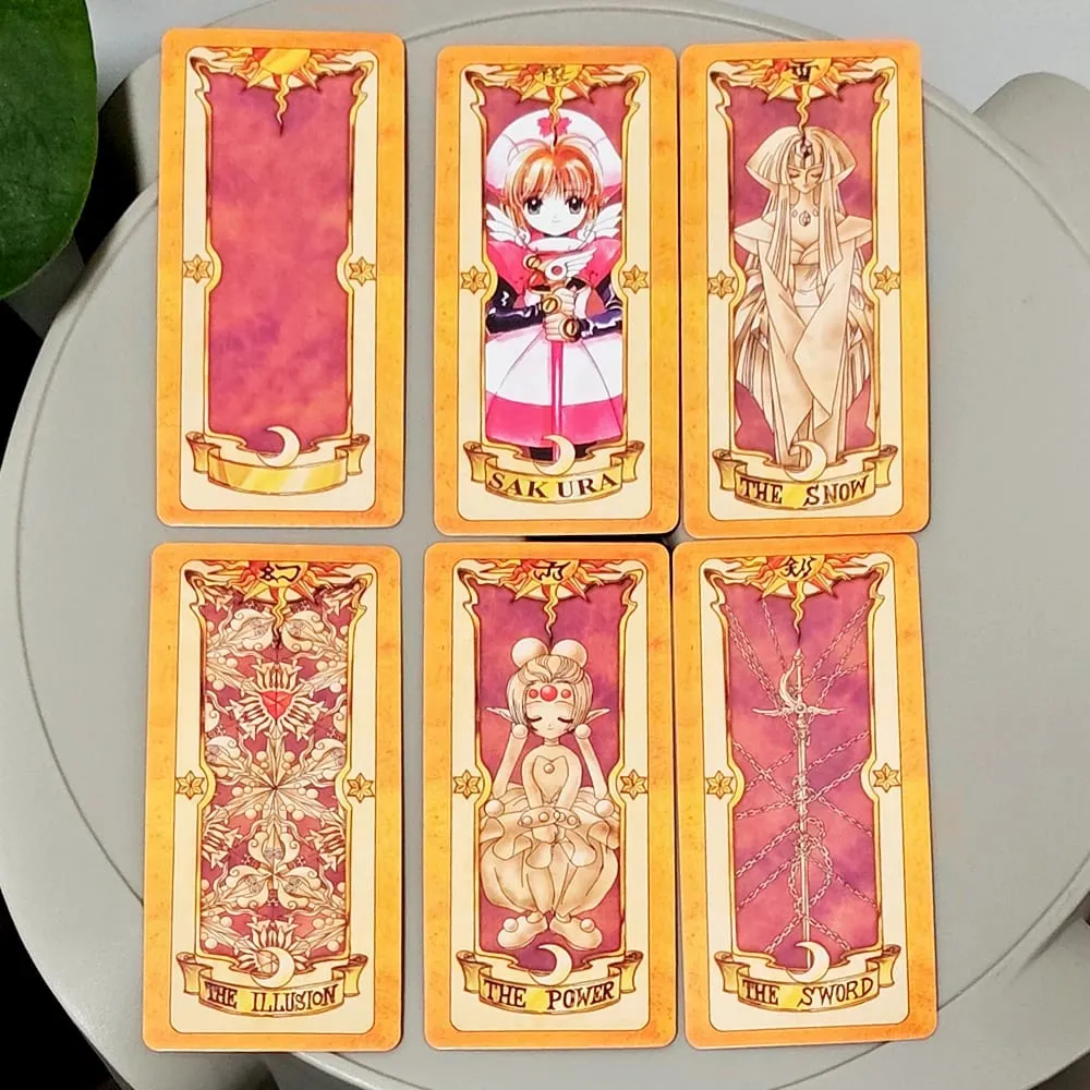 56 Pcs Anime Cards for Cosplay and Display 11*5.5cm Magical Cardcaptor Sakura Clow Card Deck — image 3