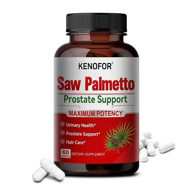Prostate Supplement with Saw Palmetto Supports Urinary Tract Health Herbal Health Supplement 120 Vegetarian Capsules