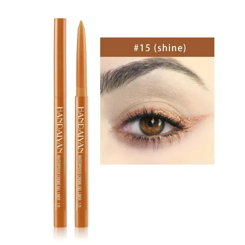 1PC Glitter Shine Eyeliner Gel Pencil Sexy Colorful Long-Lasting Shimmer Makeup Matte Colored Eye Liner Cream Pen Cosmetic Tool