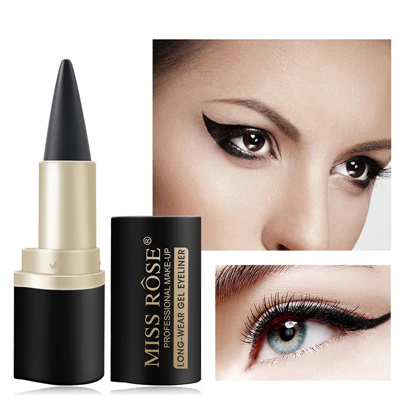 MissRose Waterproof Eyeliner Gel Matte - 24H Quick-drying Rich Pigment Single Head Gel Pencil Smudge-proof Long-lasting Black — image 5