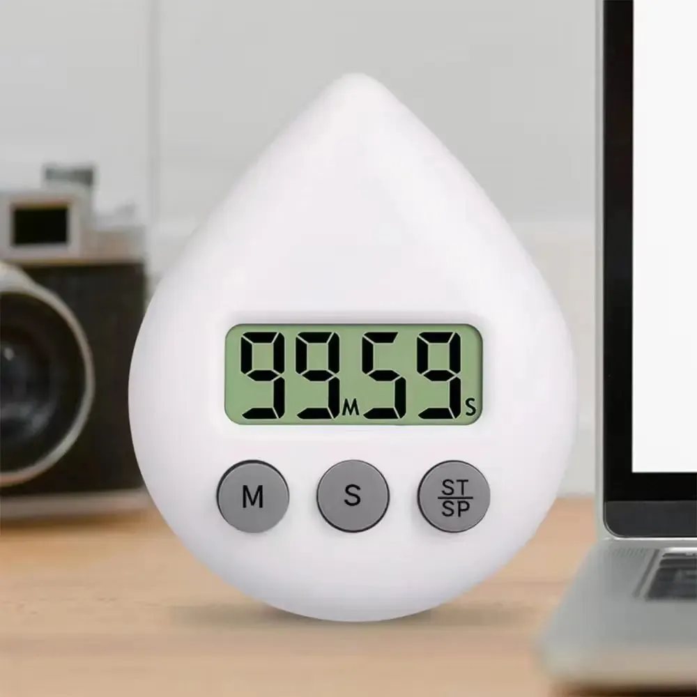 Waterproof Shower Clock Timer Splash Resistant Timer Magnetic Digital Timer Sports Visual Clock for Home Office School Kitchen