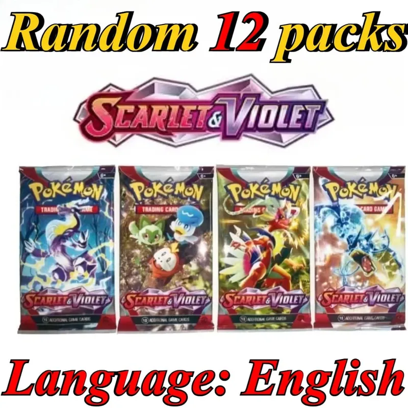 10 Pokémon Card Packs Bright Stars 151 Prismatic Evolutions PALDEAN FATES English Reinforcement Battle Transaction Card Gift