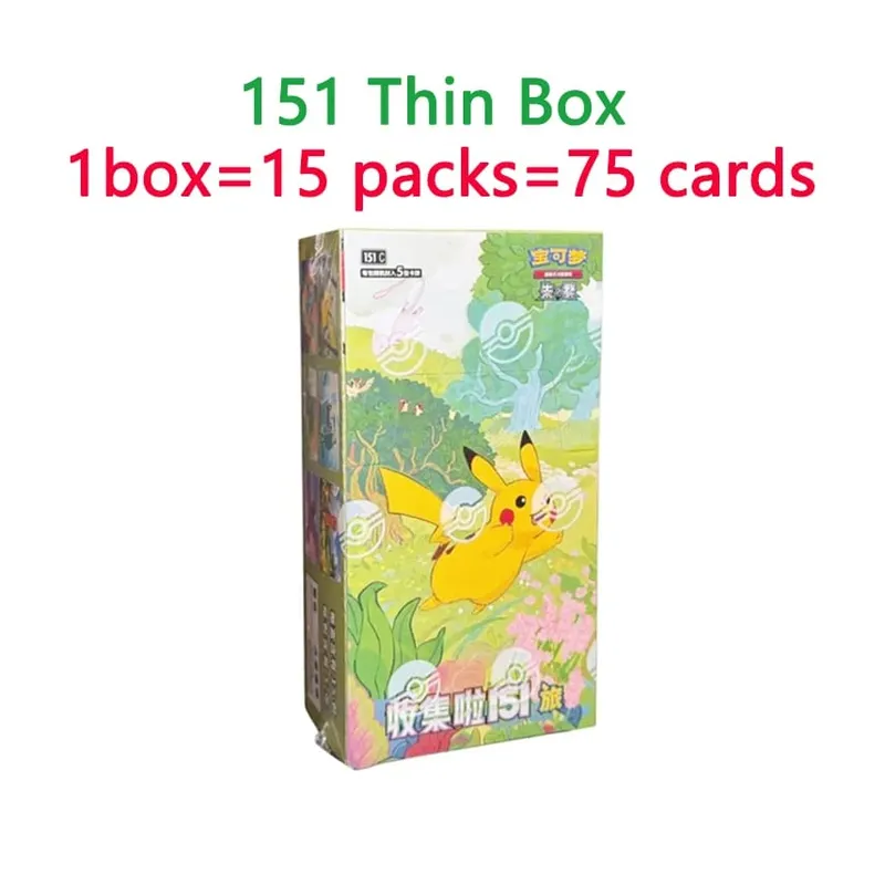 Kad PTCG Dagangan Pokemon Tulen Asal Dikumpul 151 Jld.2 Lihat Pek Tambahan 151 Set Syiling Kumpul Buku Kad Hadiah Kanak-kanak