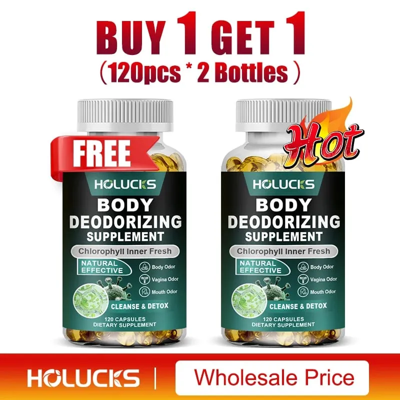 Chlorophyll Capsules Supplement Body Deodorizing Deos & Cleanse Digestion Support for Gut & Skin Health — image 10