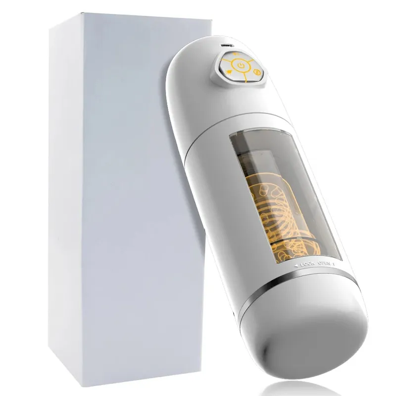 Automatic Telescopic Rotating Male Masturbator Cup Pussy Real Vagina Masturbation Blowjob Adults Sex Machines Sex Toys for Men