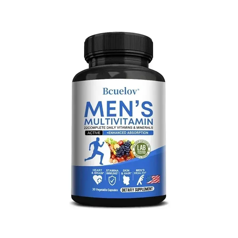 Tägliches Multivitamin für Männer – 22 Vitamine und Mineralien, veganes Nahrungsergänzungsmittel für Energie, Immunität, Verdauung, Haut und allgemeine Gesundheit — image 8