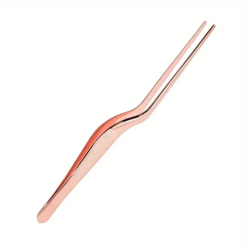 Titanium molecular cooking special elbow tweezers cold dish shaping tweezers kitchen and restaurant pastry decoration tools