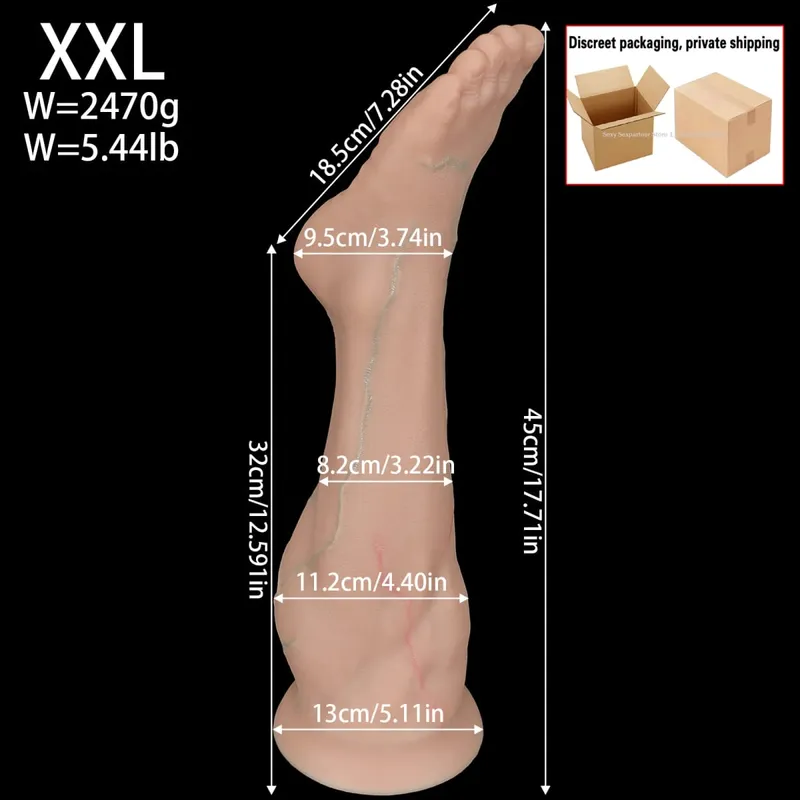 Enorm silikonfot Butt Plug Thick Ben Dildo Stor analplugg Anal Expander Masturbator Anus Dilator Sexleksaker Vuxenleksak Sexbutik