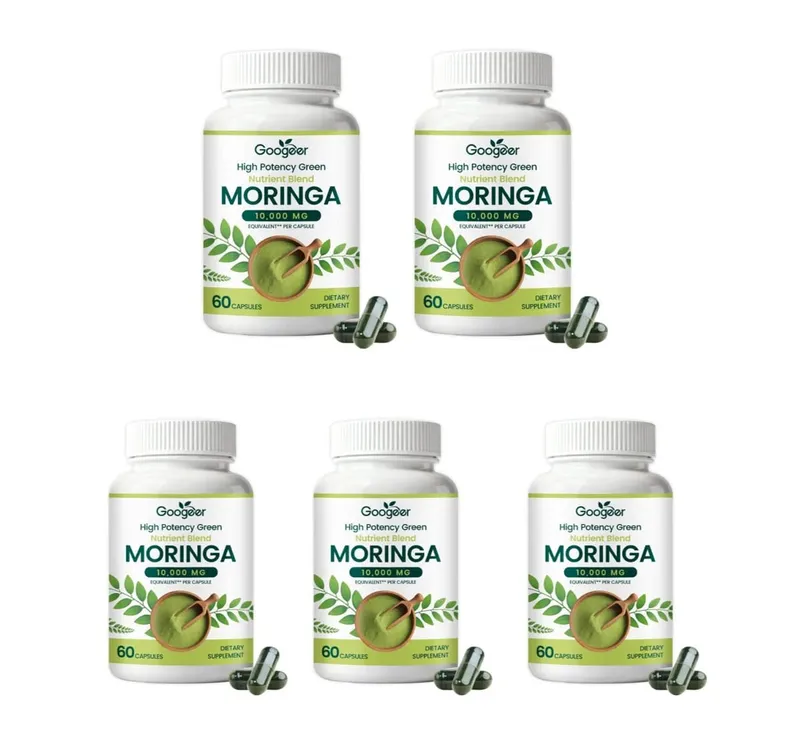 Premium Moringa Supplement with Natural Leaf Extract Herbal Nutrition Formula for Daily Wellness Support 60 Capsules
