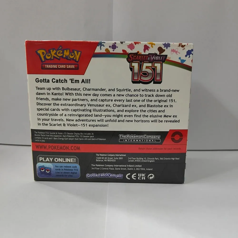 30/360 Pcs Pokemon Card Prismatic 151 Evolutions English Booster Battle Pokémon Card Game Carte Trading Collection Cards