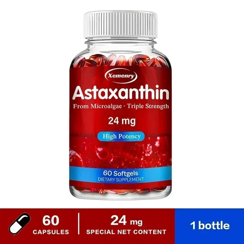 Astaxanthin 24 Mg - Meningkatkan Kesehatan Kardiovaskular Mempercepat Metabolisme Menjaga Kesehatan Sendi Mata dan Kulit Antioksidan — image 10