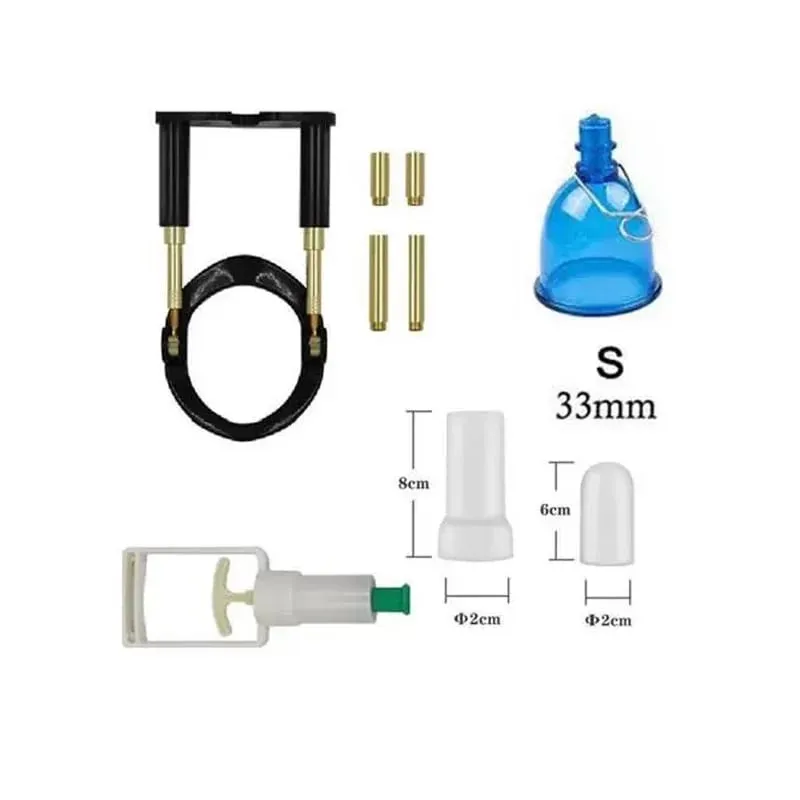 Penis Bending Correct Extender Enlargement with Vacuum Cup Stretcher Traction Exerciser Sex Toys Men Dick Enhancer Bigger Growth