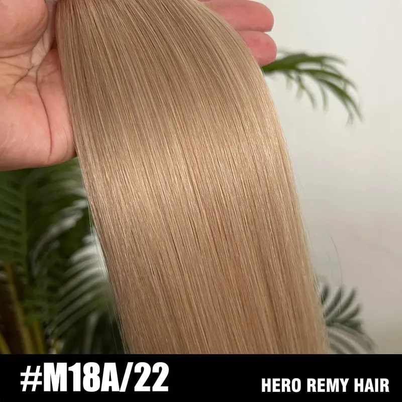 Tape in Hair Extensions Natural Human Hair 100% Invisible Double Sided Tapes On Hair Silky Straight Real Remy Hair Extensions 2g