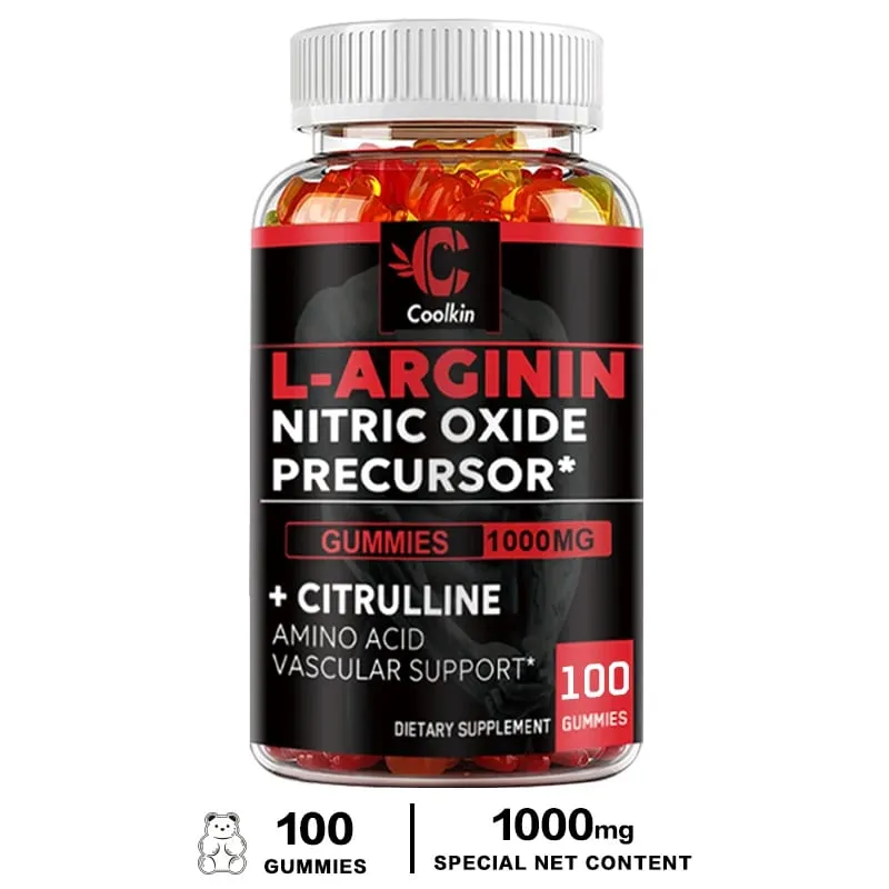 L-Arginine Supplement - for Energy Strength and Endurance Support During Exercise | Muscle Mass Non-GMO