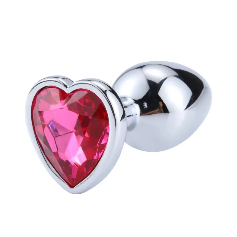 3 Sizes Metal Anal Plug Heart Base Butt Plug for Adults Women Men Couples Stainless Steel S/M/L Diamond Masturbator Sex Toys 18+ — image 11