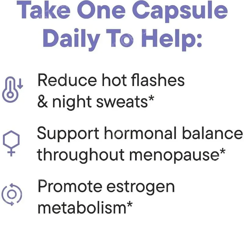 Menopausa Probiotici per le donne Equilibrio ormonale Vampate di calore Sudorazioni notturne Salute dell'intestino Resveratrolo e Omega 30 capsule — image 4